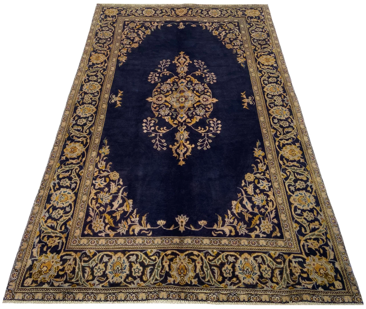 Persian Rug Kashan 222 x 133 cm Wool Hand-knotted