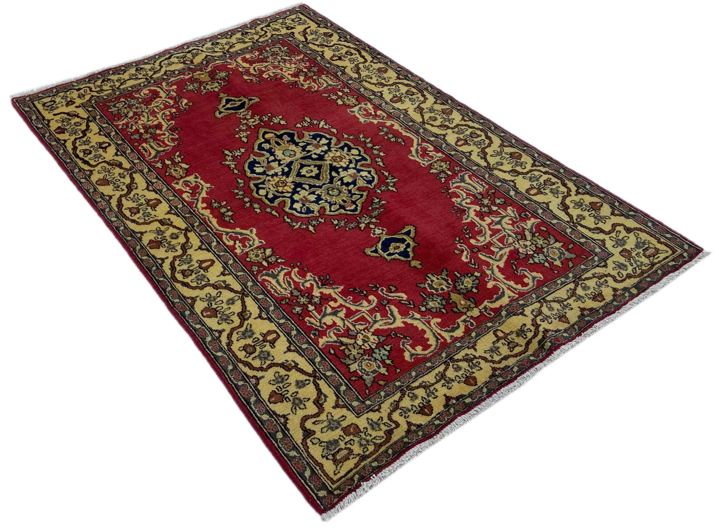 Persian Rug Kashan 210 x 138 cm Wool Hand-knotted