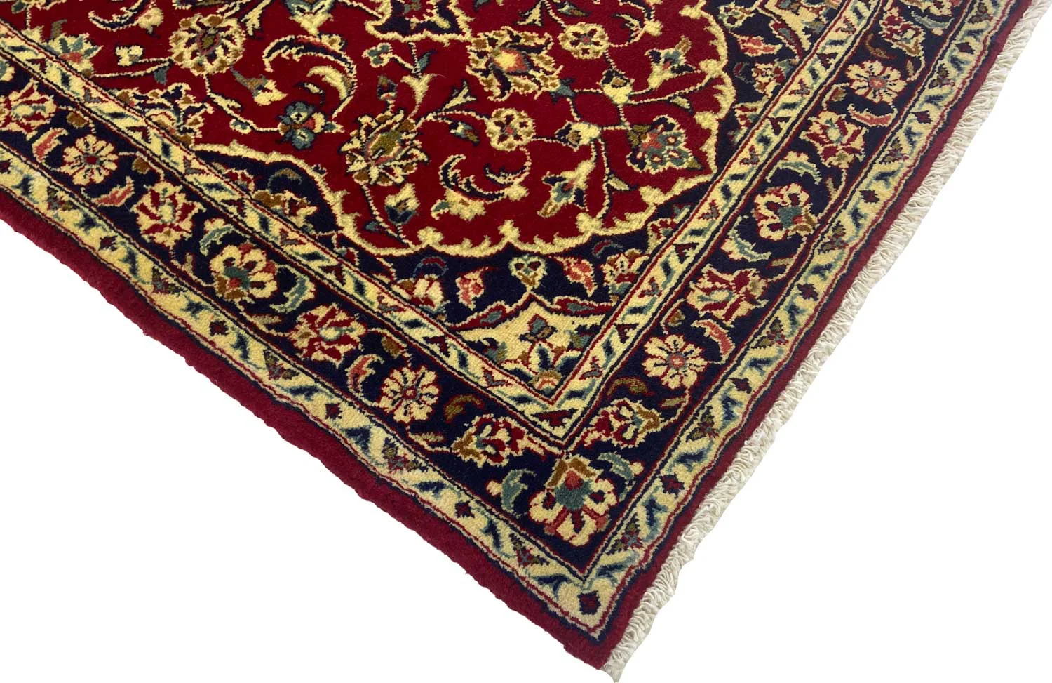 Persian Rug Kashan 295 x 76 cm Wool Hand-knotted