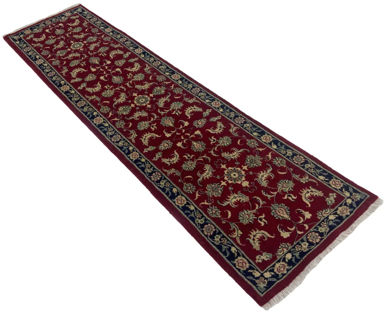 orientteppich-maschhad-285x77-cm-florales-muster-250000-knoten-handgeknupft-2 Persian Rug Mashhad 285x77 cm Wool Hand-knotted
