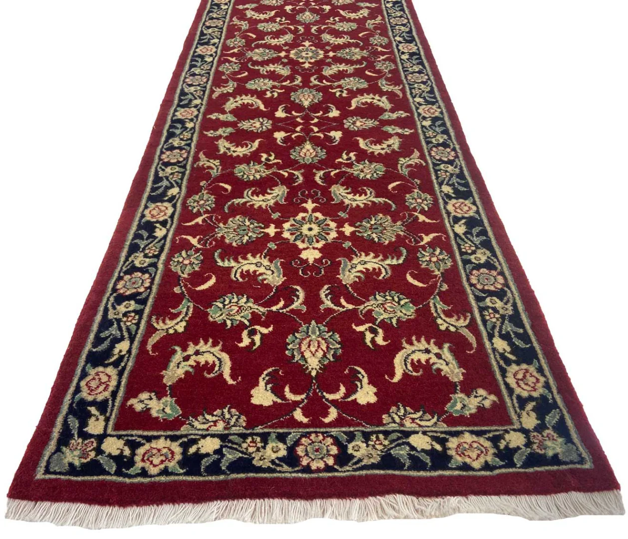 orientteppich-maschhad-285x77-cm-florales-muster-250000-knoten-handgeknupft-4 Persian Rug Mashhad 285x77 cm Wool Hand-knotted