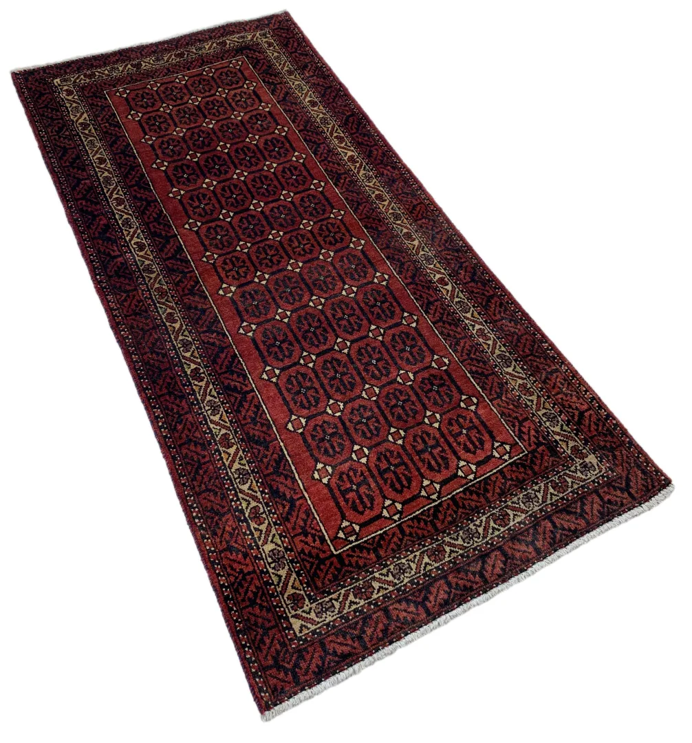 balutsch-orientteppich-173x84-cm-120000-knoten-schmutzabweisend-handgeknupft-2 Oriental Rug Baluch 173 x 84 cm Wool Hand-knotted