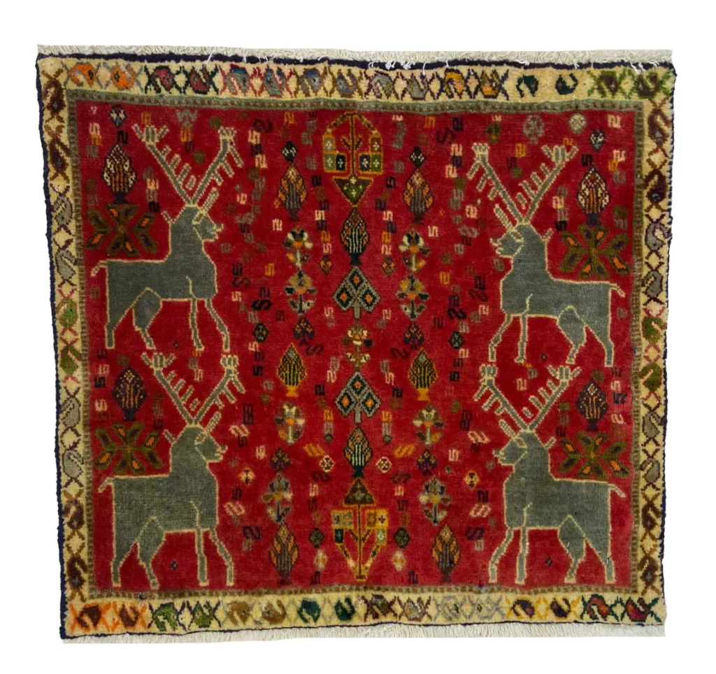 Persian Rug Fars 52 x 56 cm Wool Hand-knotted