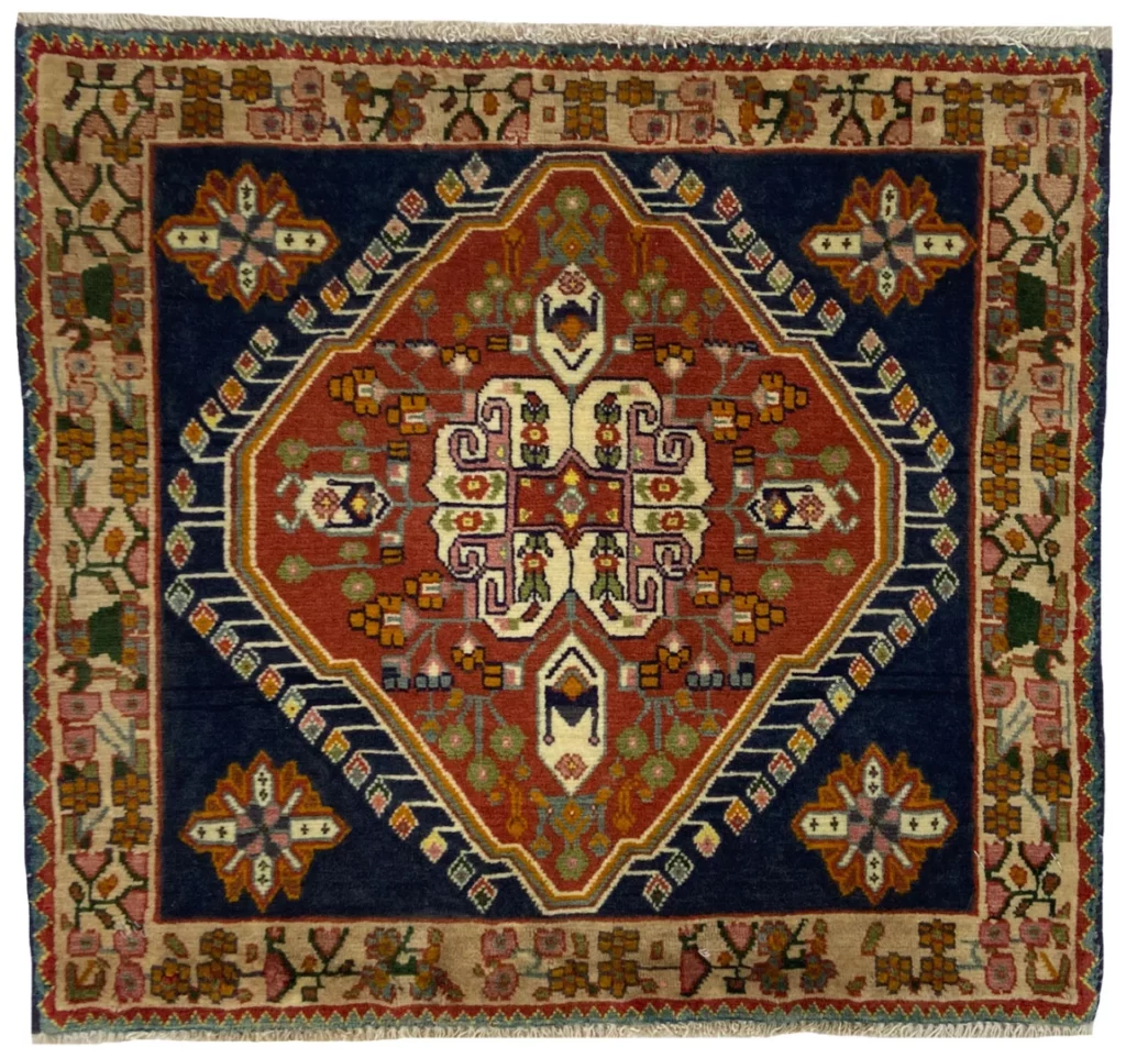 ghashghai-teppich-55x60-cm-180000-knoten-m-handgeknupft-fur-teppiche Persian Rug Qashqai 55 x 60 cm Wool Hand-knotted