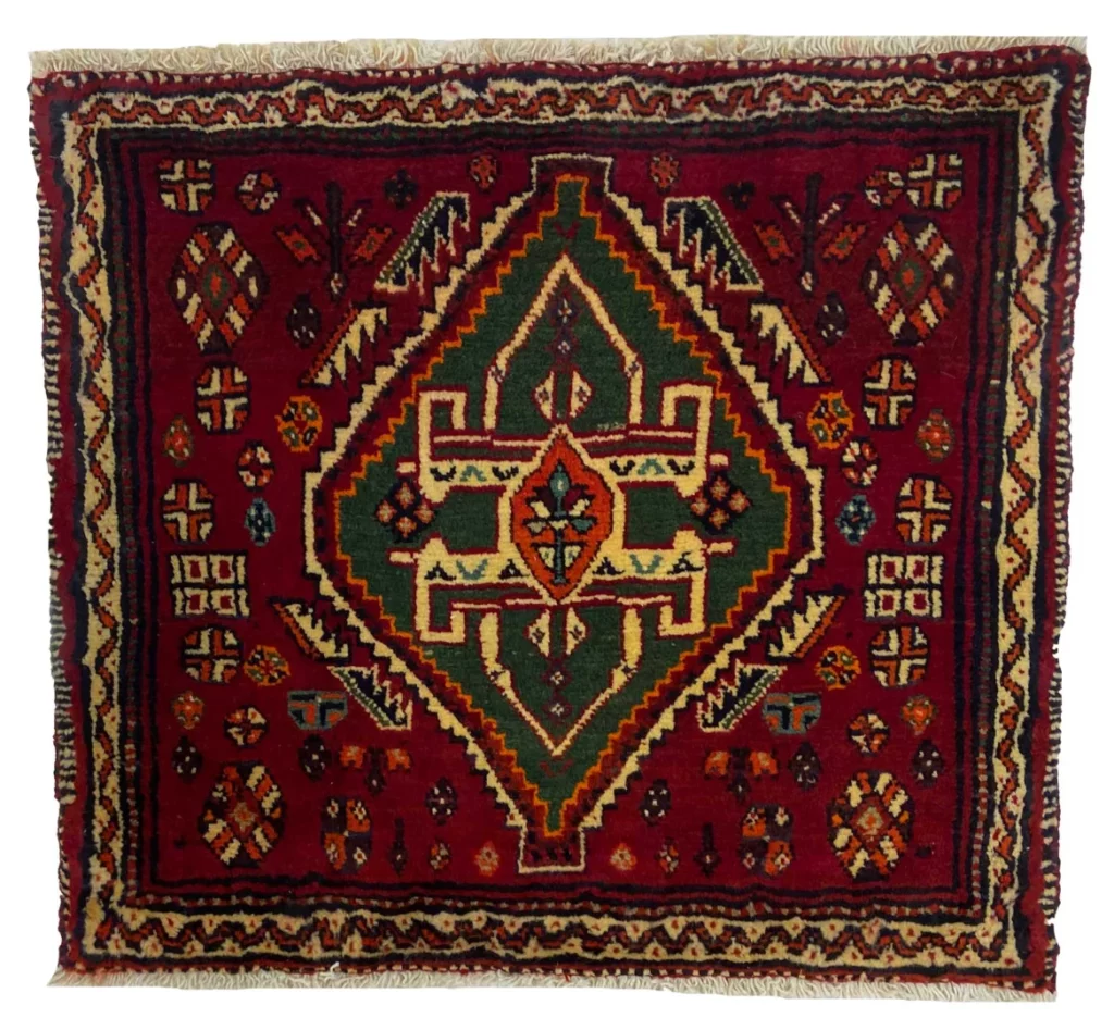 Persian Rug Qashqai 55 x 62 cm Wool Hand-knotted