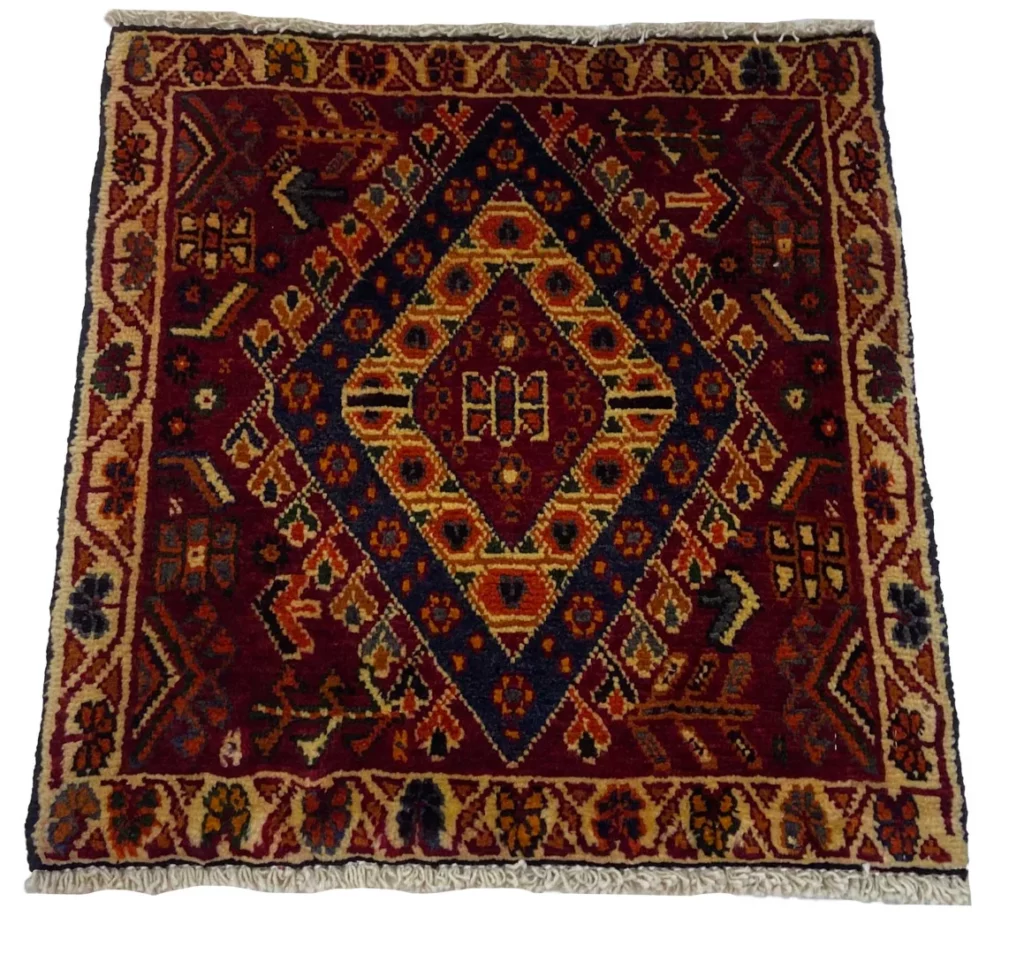 Persian Rug Qashqai 56 x 53 cm Wool Hand-knotted