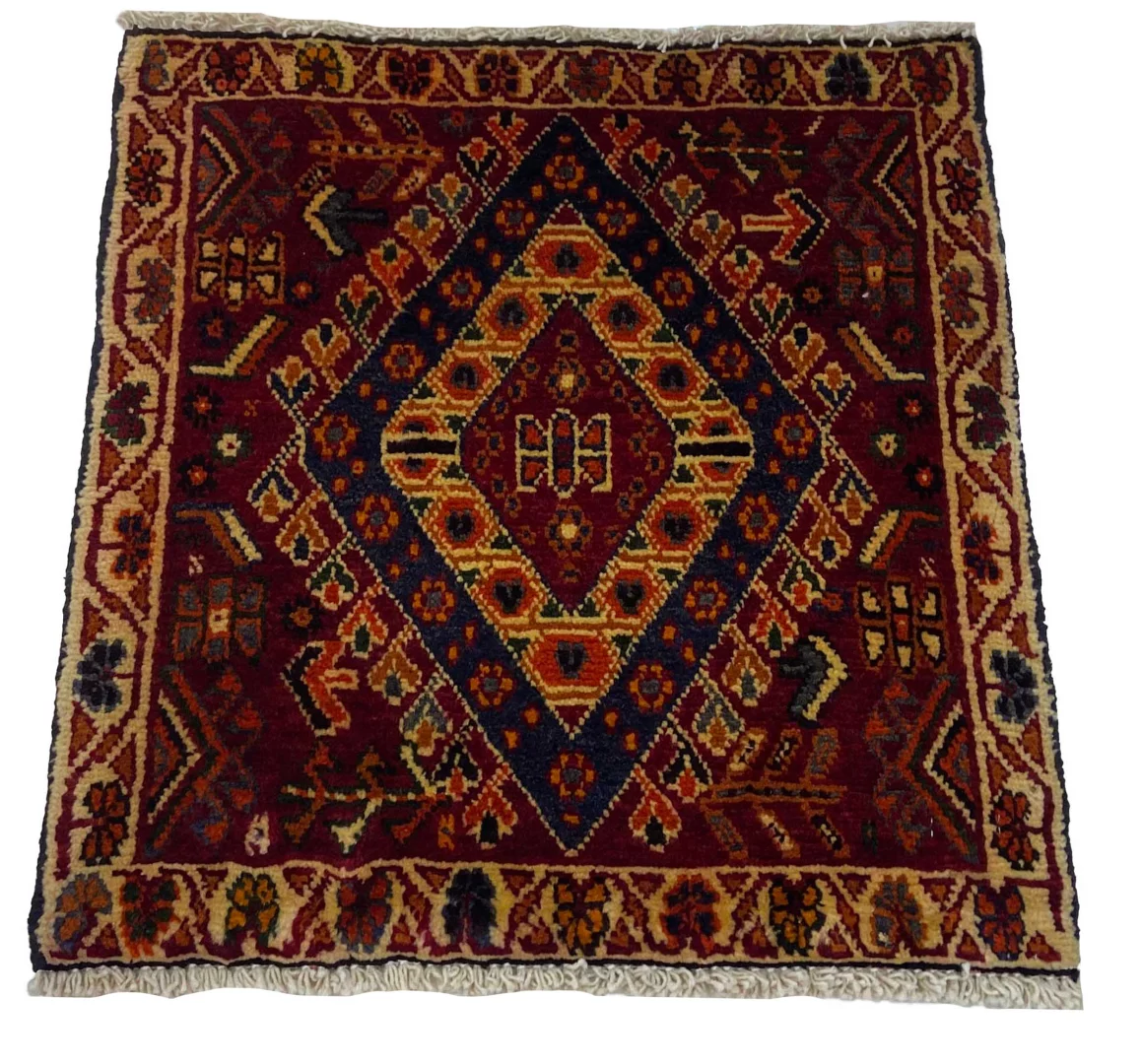 Persian Rug Qashqai 56 x 53 cm Wool Hand-knotted