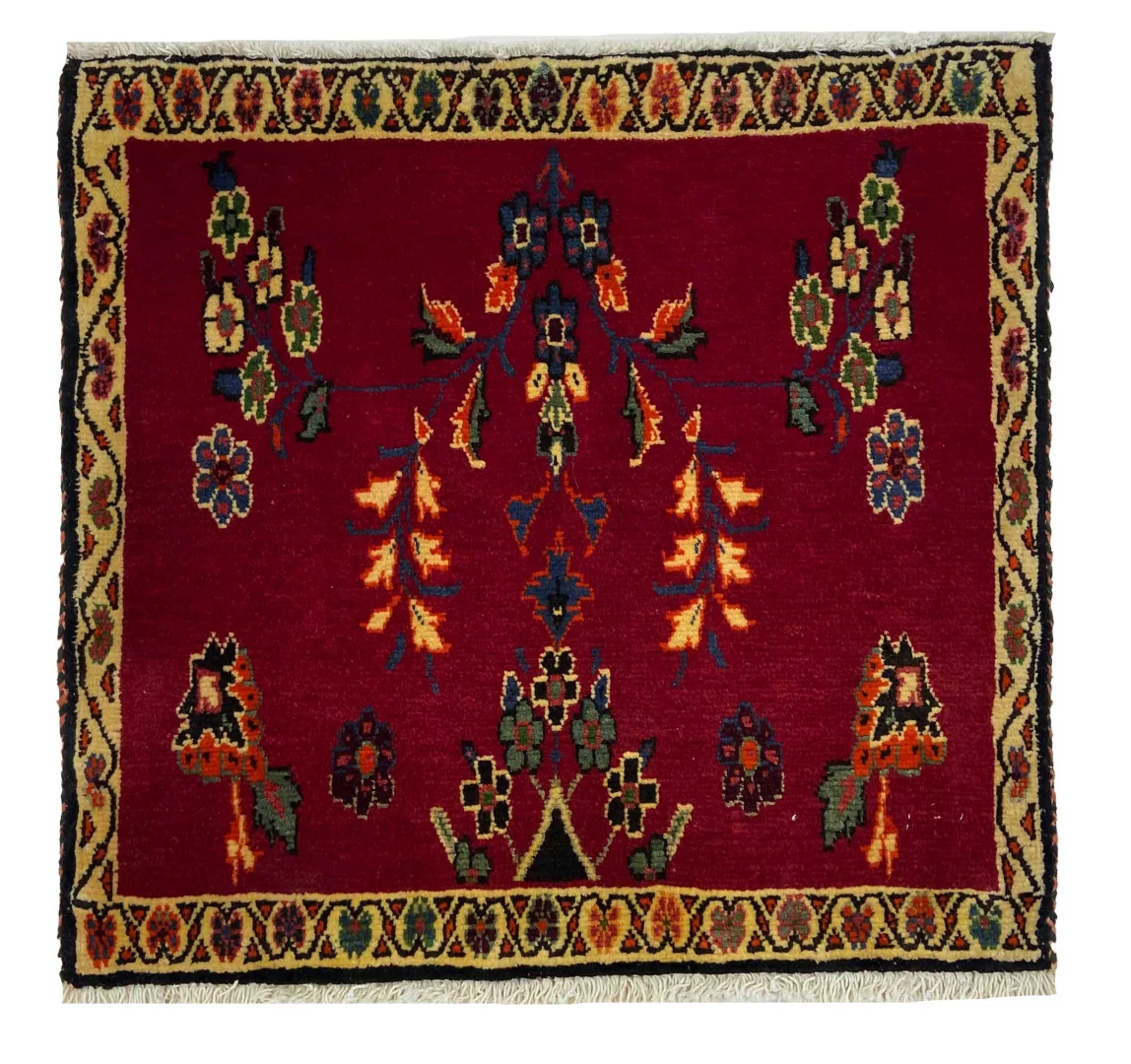 Persian Rug Qashqai 57 x 62 cm Wool Hand-knotted