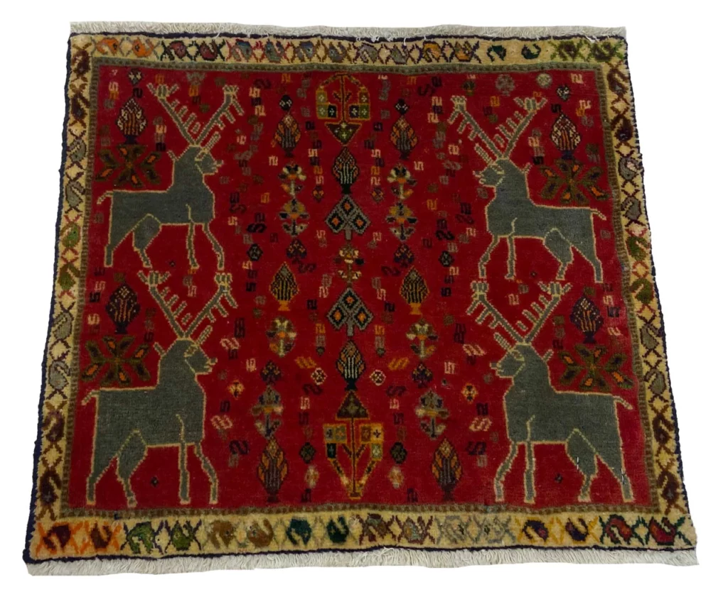 Persian Rug Fars 52 x 56 cm Wool Hand-knotted