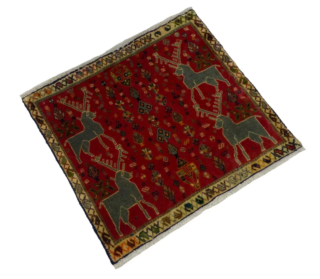 Persian Rug Fars 52 x 56 cm Wool Hand-knotted