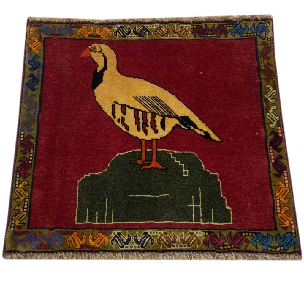 Persian Rug Qashqai 53 x 58 cm Wool Hand-knotted