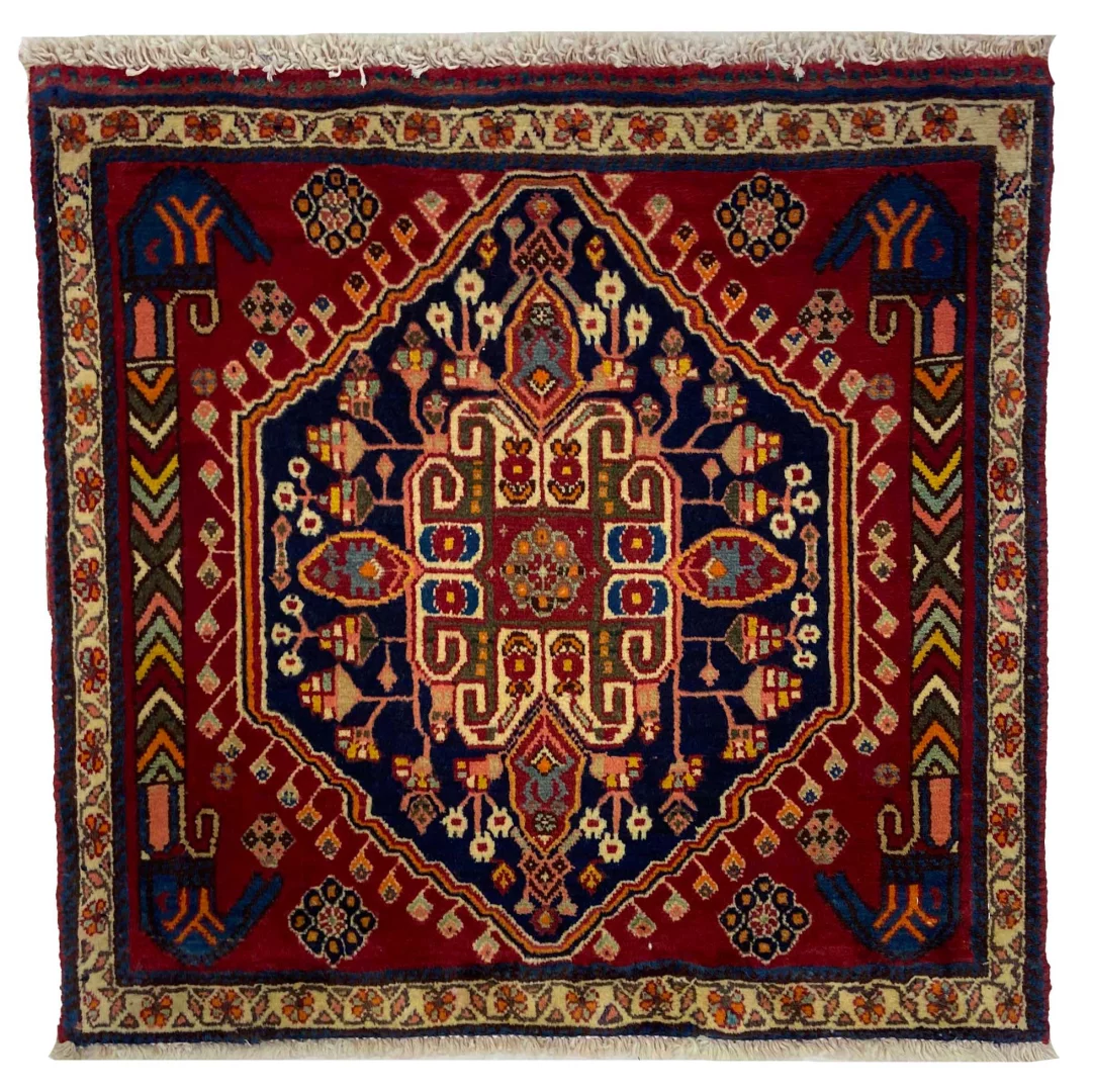 Persian Rug Qashqai 61 x 62 cm Wool Hand-knotted