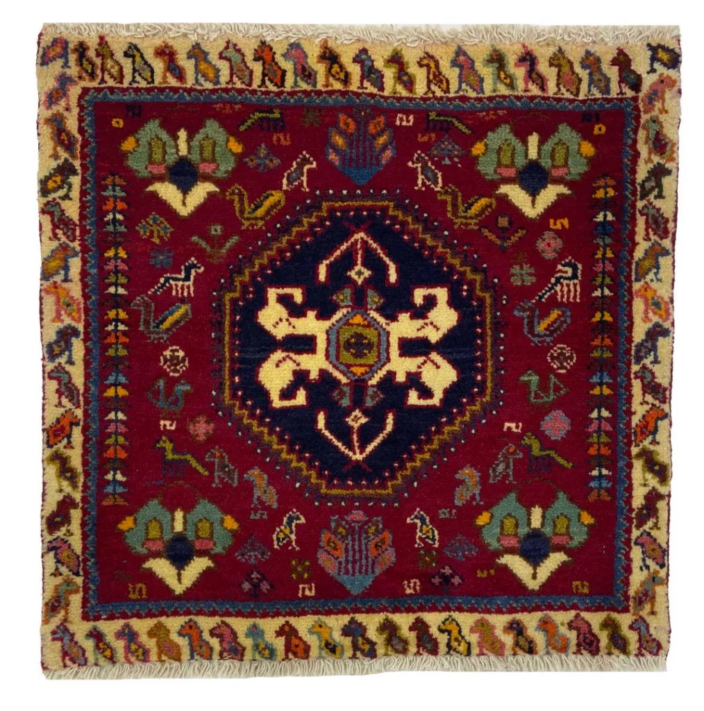 Persian Rug Qashqai 62 x 62 cm Wool Hand-knotted