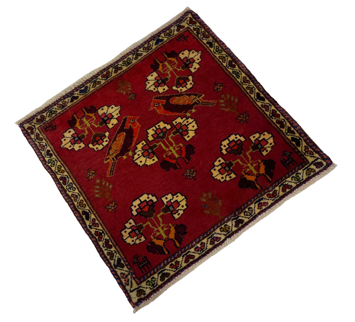 Persian Rug Qashqai 54 x 57 cm Wool Hand-knotted