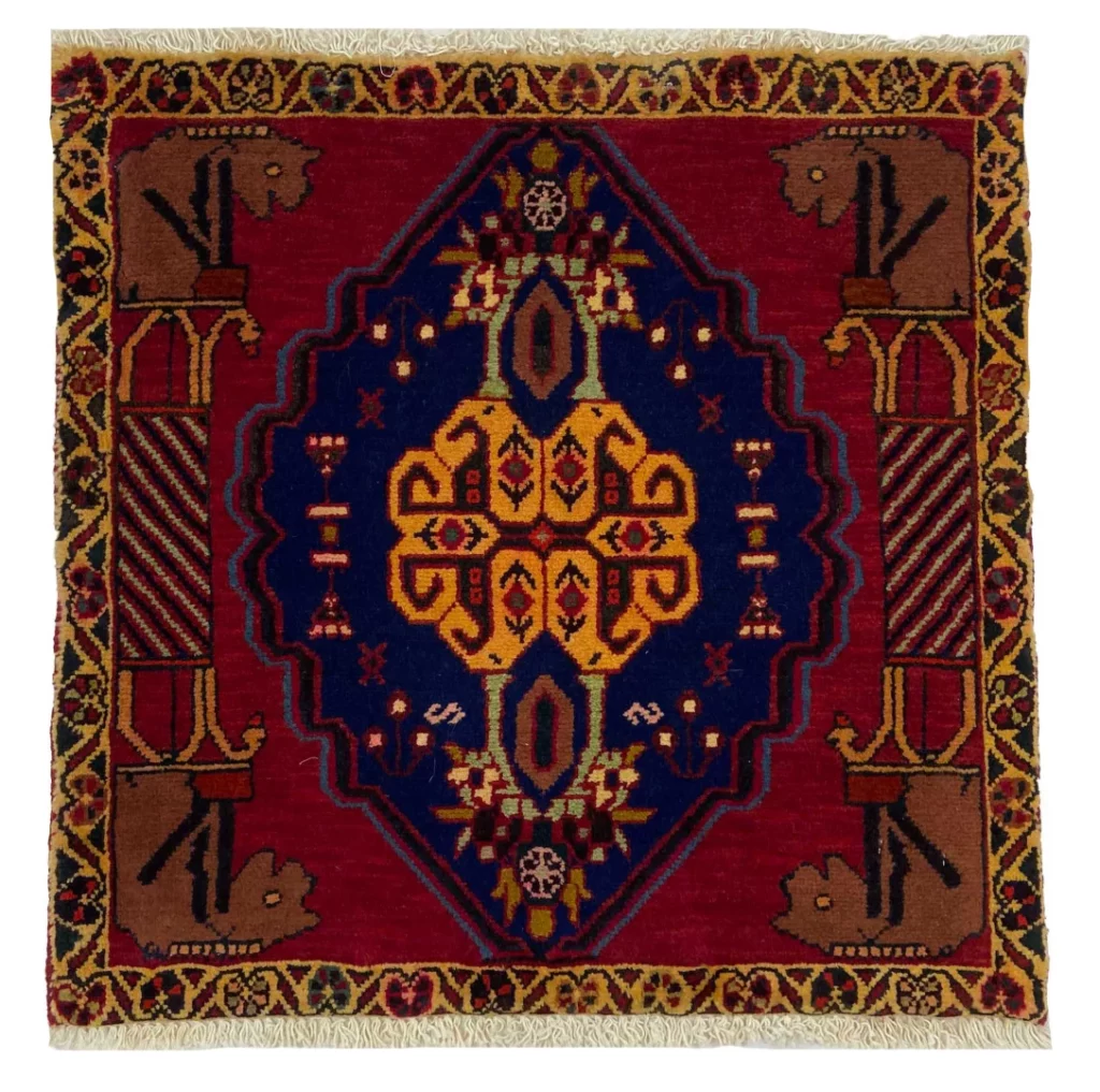 Persian Rug Qashqai 62 x 63 cm Wool Hand-knotted