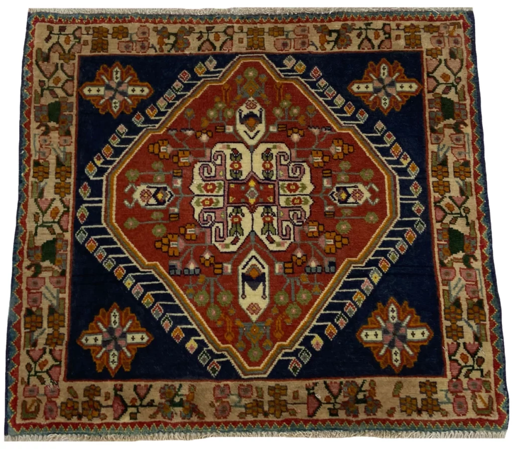 ghashghai-teppich-55x60-cm-180000-knoten-m-handgeknupft-fur-teppiche-1 Persian Rug Qashqai 55 x 60 cm Wool Hand-knotted