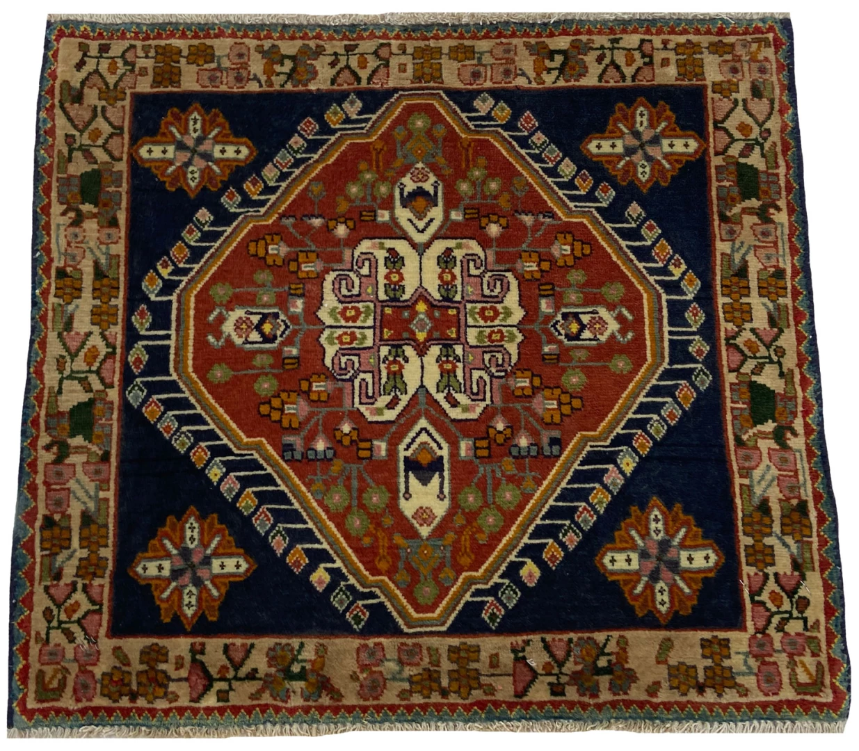 ghashghai-teppich-55x60-cm-180000-knoten-m-handgeknupft-fur-teppiche-1 Persian Rug Qashqai 55 x 60 cm Wool Hand-knotted