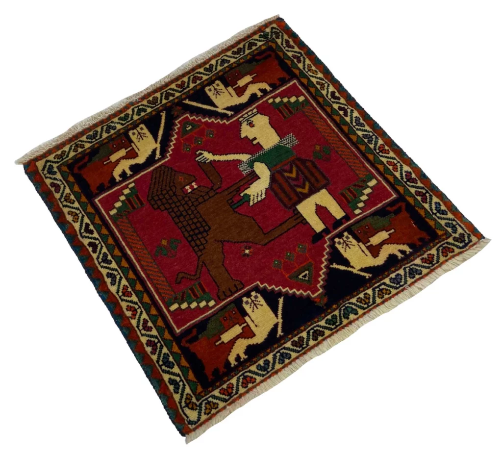 Persian Rug Qashqai 57 x 58 cm Wool Hand-knotted