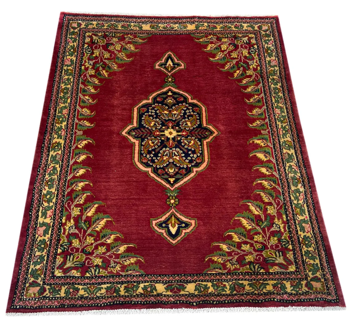 Persian Rug Qom 122 x 97 cm Wool Hand-knotted