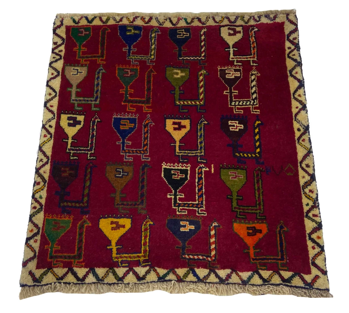 Oriental Rug Fars 62x60 cm Wool Hand-knotted