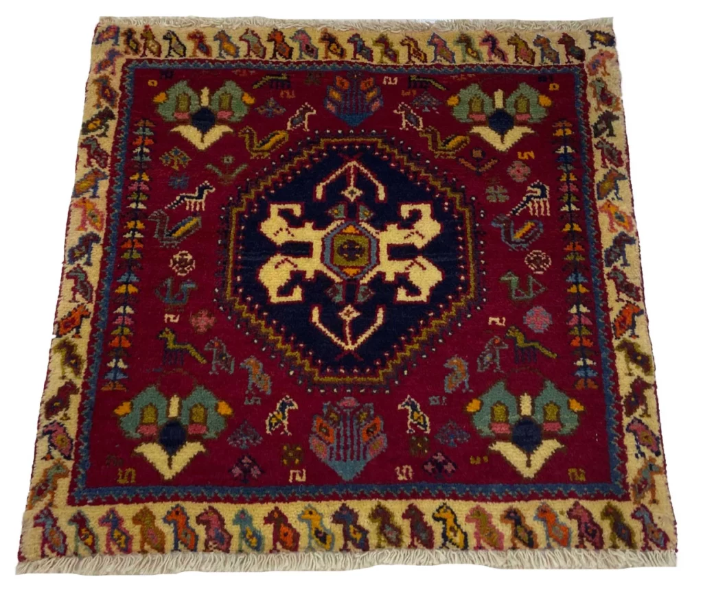 Persian Rug Qashqai 62 x 62 cm Wool Hand-knotted