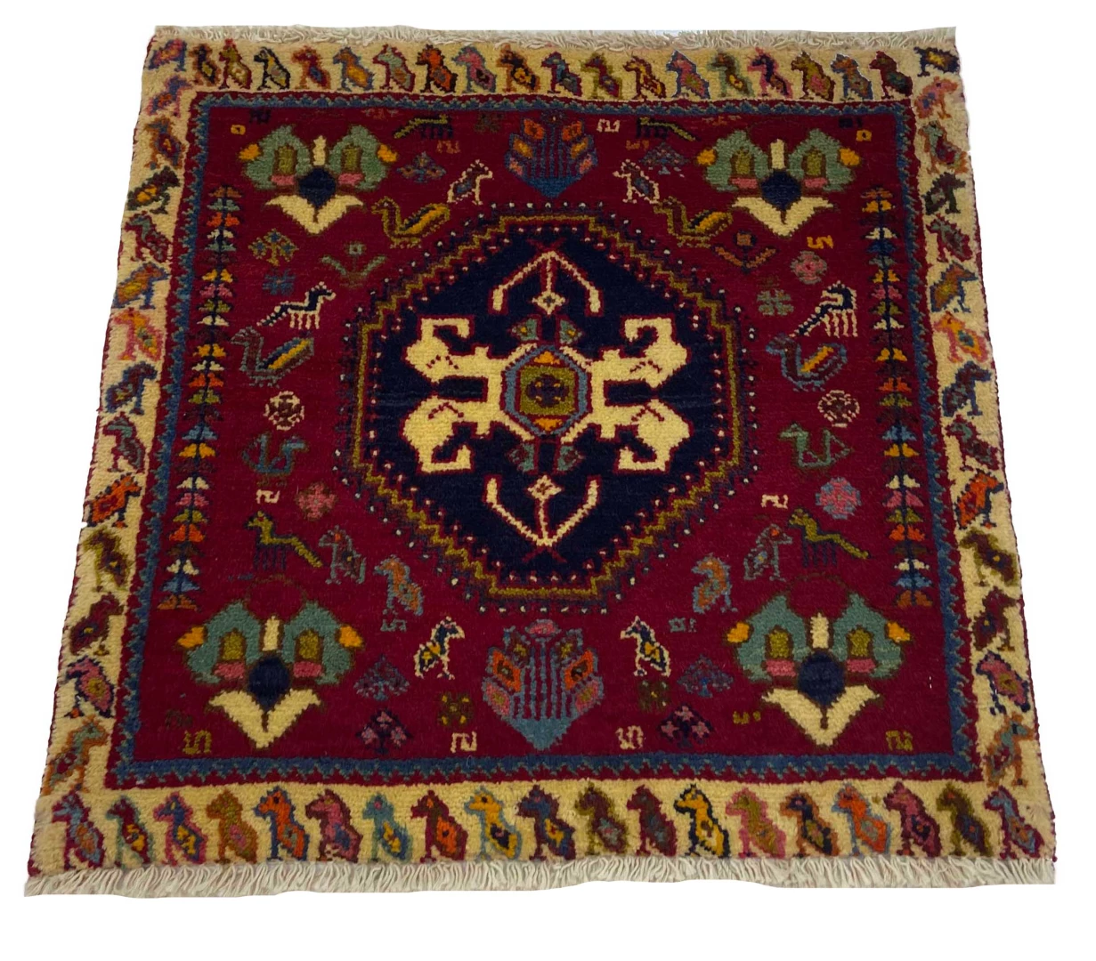 Persian Rug Qashqai 62 x 62 cm Wool Hand-knotted