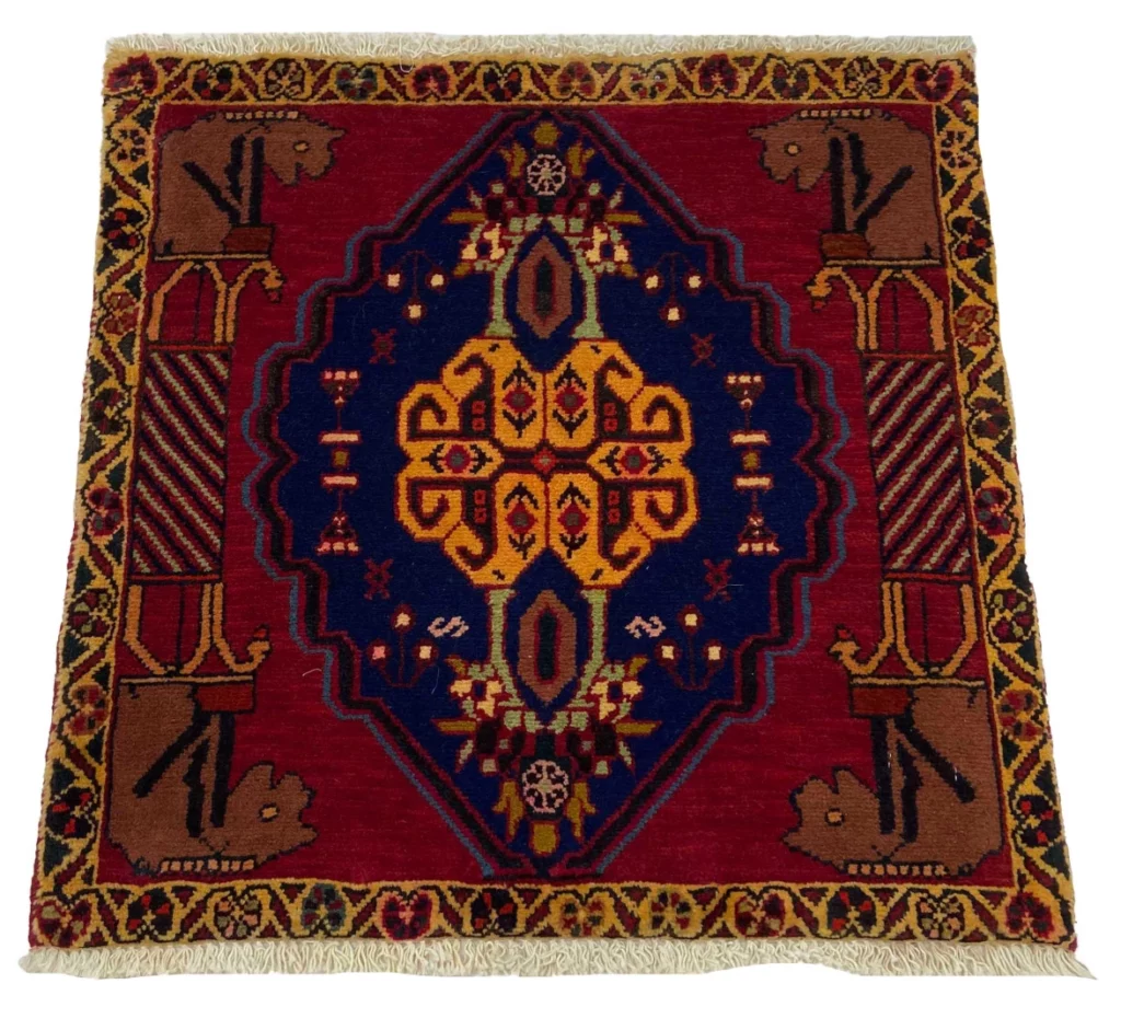 Persian Rug Qashqai 62 x 63 cm Wool Hand-knotted