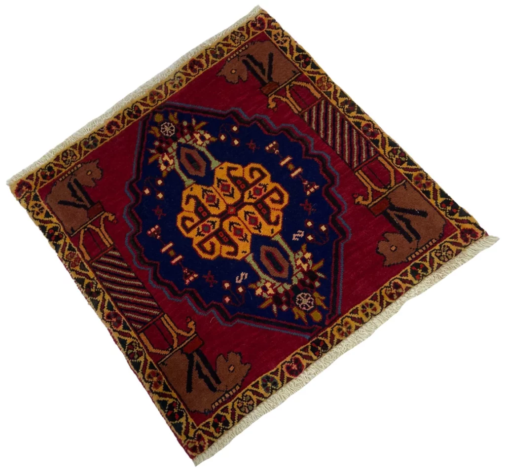 Persian Rug Qashqai 62 x 63 cm Wool Hand-knotted