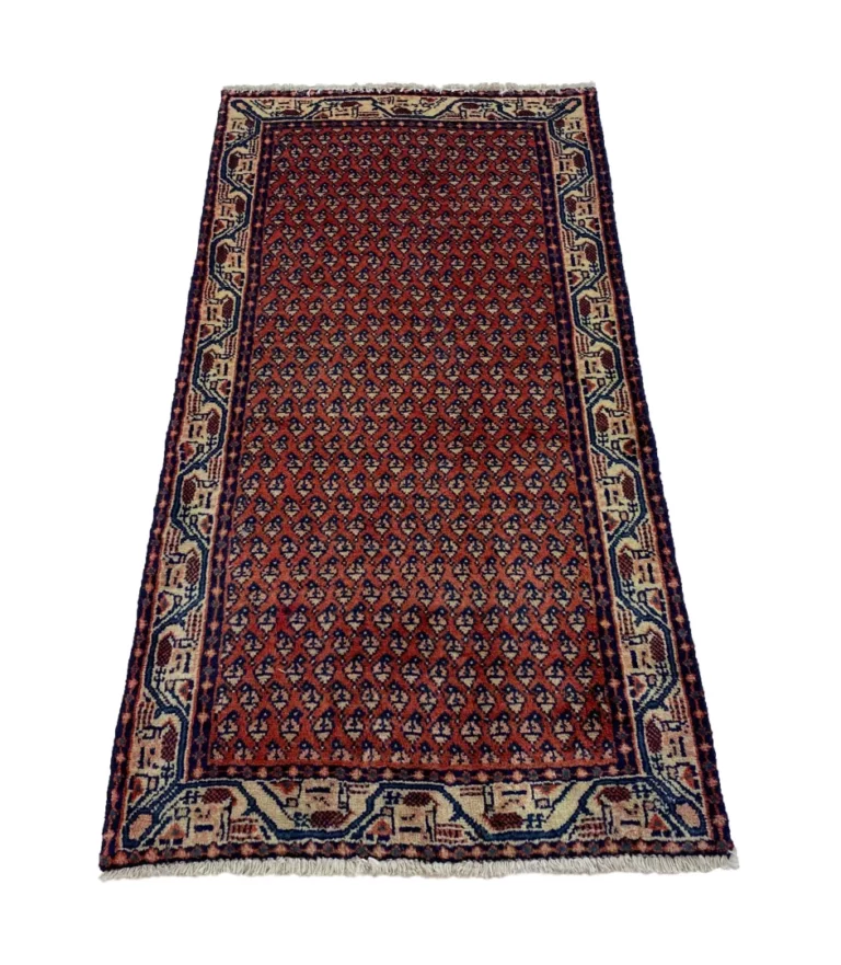 hamadan-teppich-122x62-cm-100000-knoten-handgeknupft-orientteppich-1 Persian Rug Hamadan 122 x 62 cm Wool Hand-knotted
