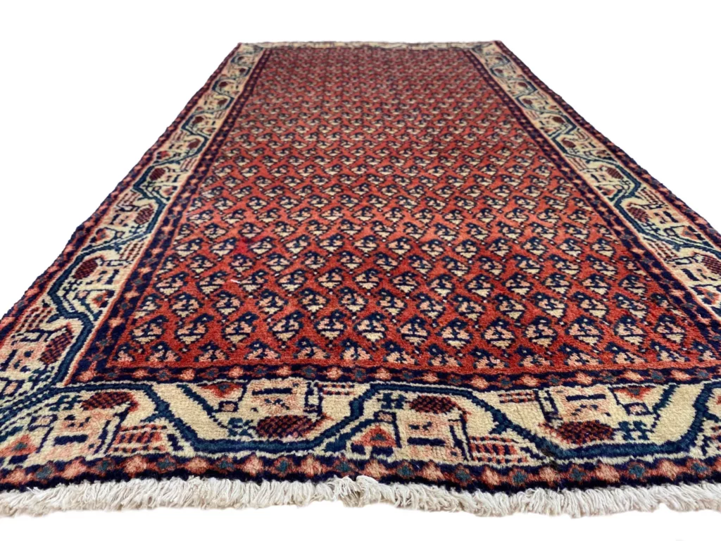 hamadan-teppich-122x62-cm-100000-knoten-handgeknupft-orientteppich-4 Persian Rug Hamadan 122 x 62 cm Wool Hand-knotted
