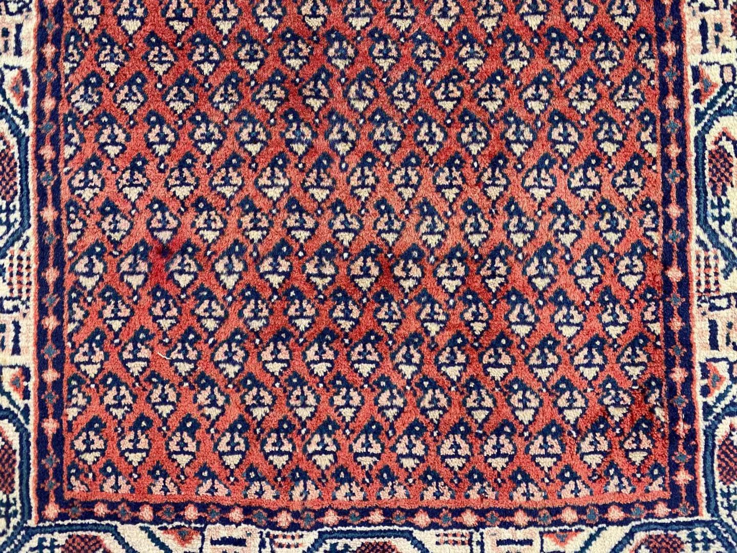 hamadan-teppich-122x62-cm-100000-knoten-handgeknupft-orientteppich-5 Persian Rug Hamadan 122 x 62 cm Wool Hand-knotted