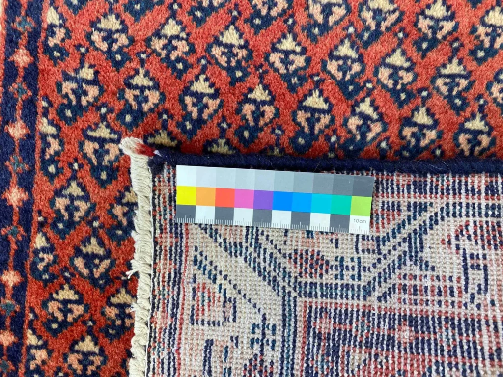 hamadan-teppich-122x62-cm-100000-knoten-handgeknupft-orientteppich-6 Persian Rug Hamadan 122 x 62 cm Wool Hand-knotted
