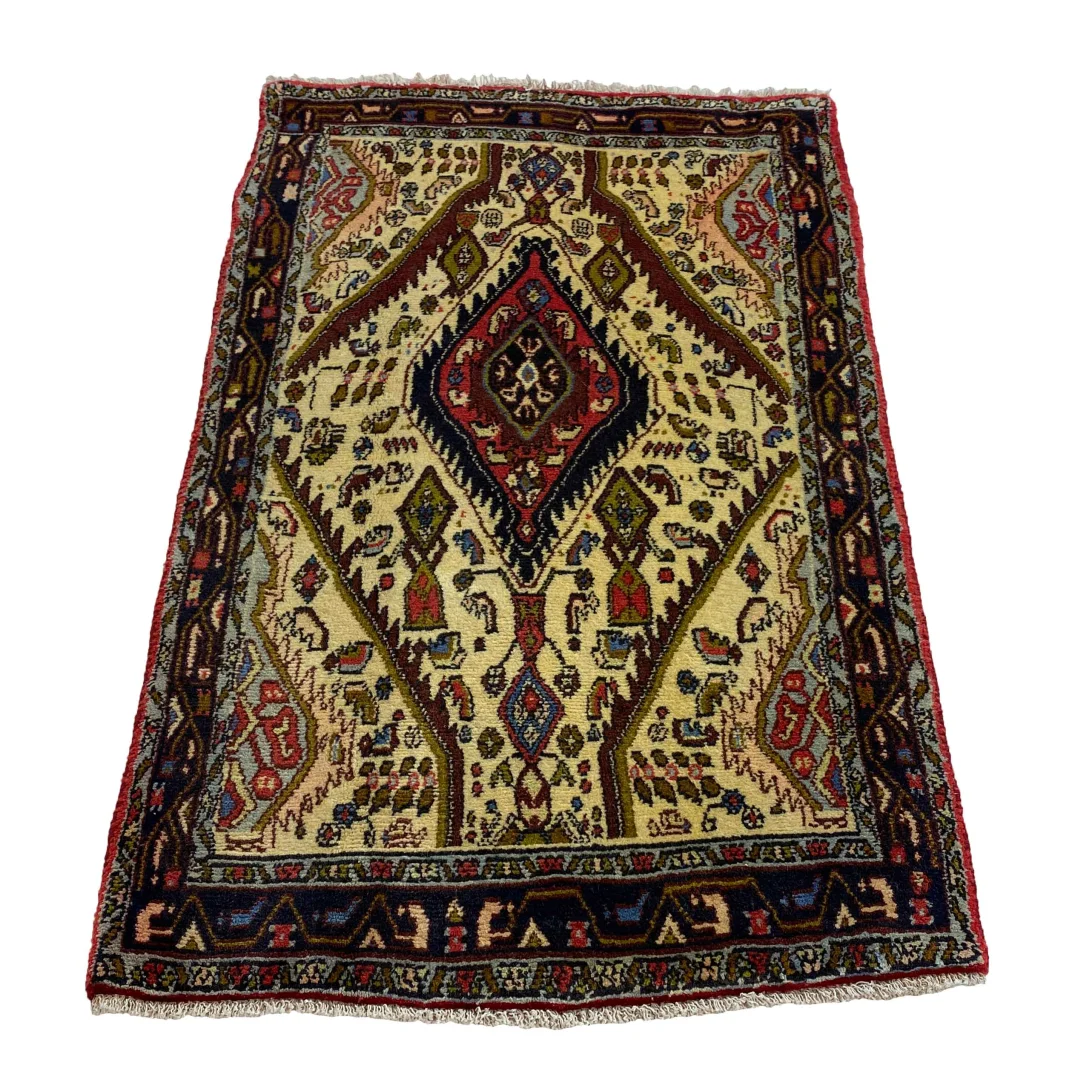 Persian Rug Hamadan 122 x 74 cm Wool Hand-knotted