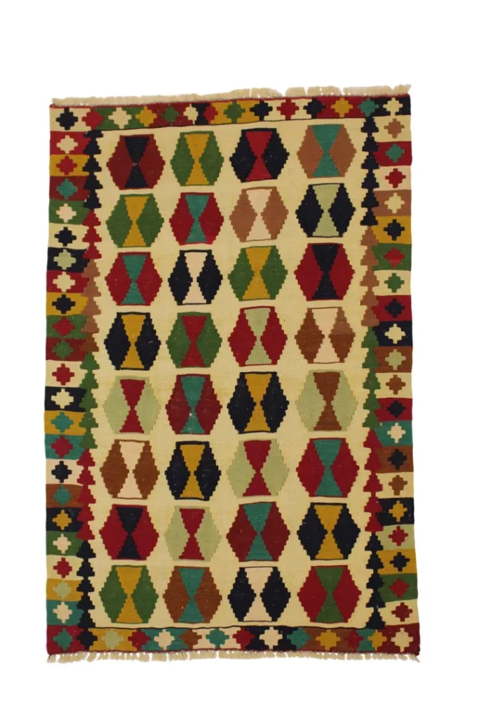 handgewebter-kelim-149-x-98-cm-fars-design-orientteppich Oriental Rug Fars 149 x 98 cm Wool Hand-woven