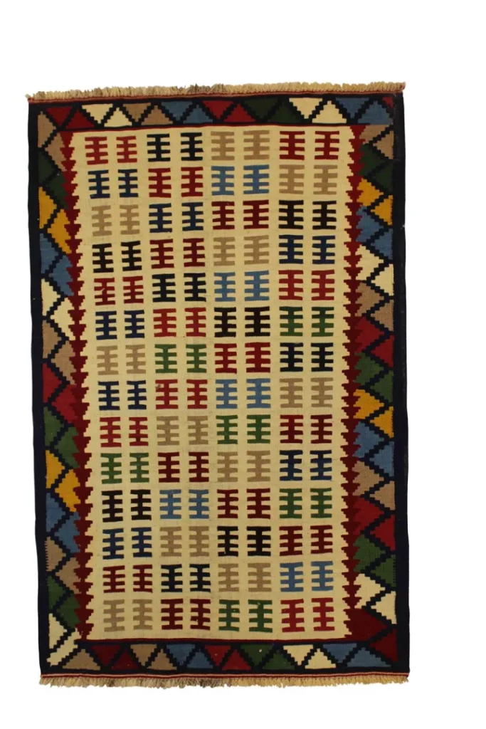 handgewebter-kelim-155-x-97-cm-aus-fars-orientalischer-teppich Persian Rug Fars 155 x 97 cm Wool Hand-woven
