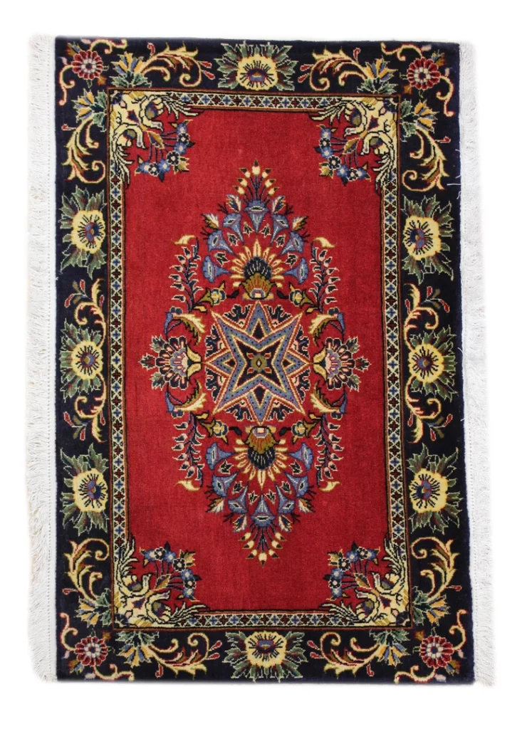 keshan-orientteppich-100x62-cm-100000-knoten-handgeknupft Persian Rug Kashan 100 x 62 cm Wool Hand-knotted