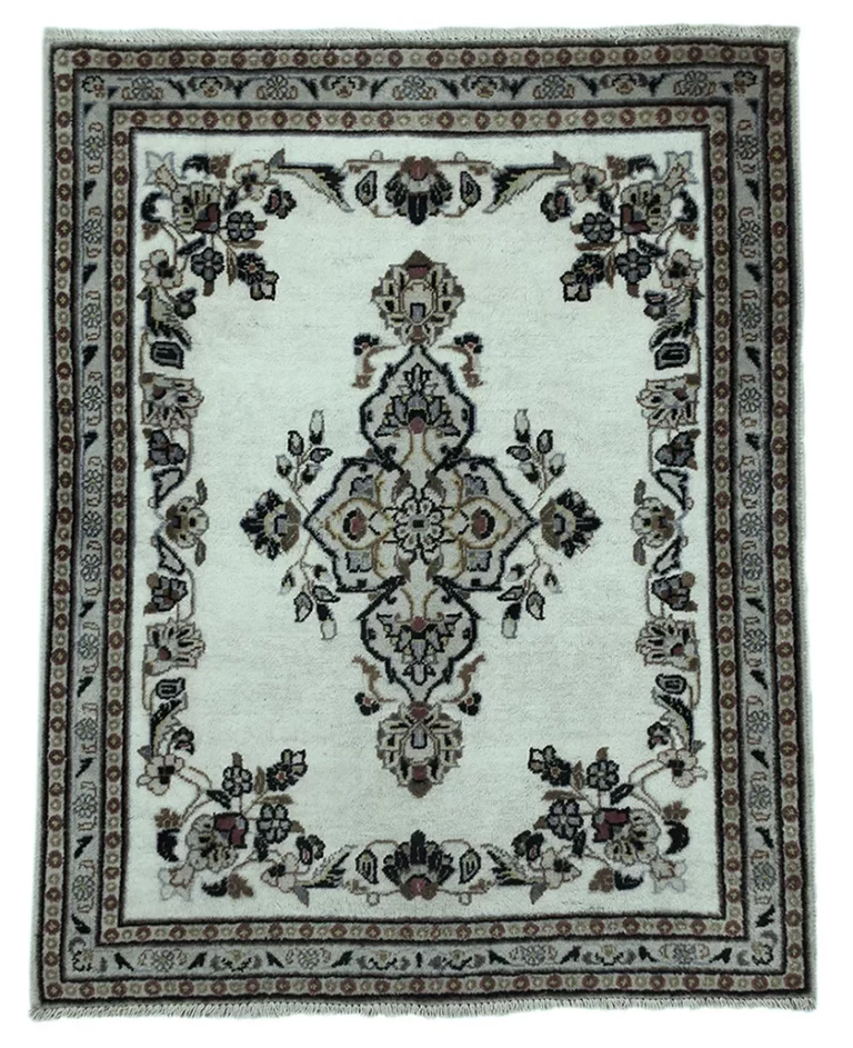 Persian Rug Kashan 108 x 87 cm Wool Hand-knotted