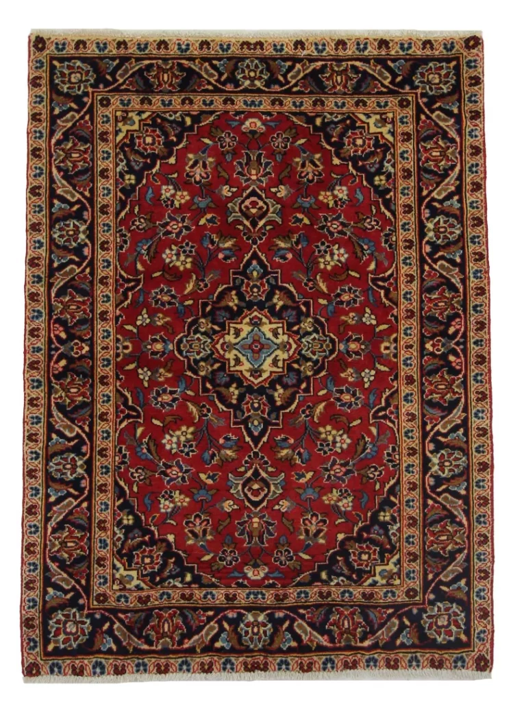 Persian Rug Kashan 135 x 98 cm Wool Hand-knotted