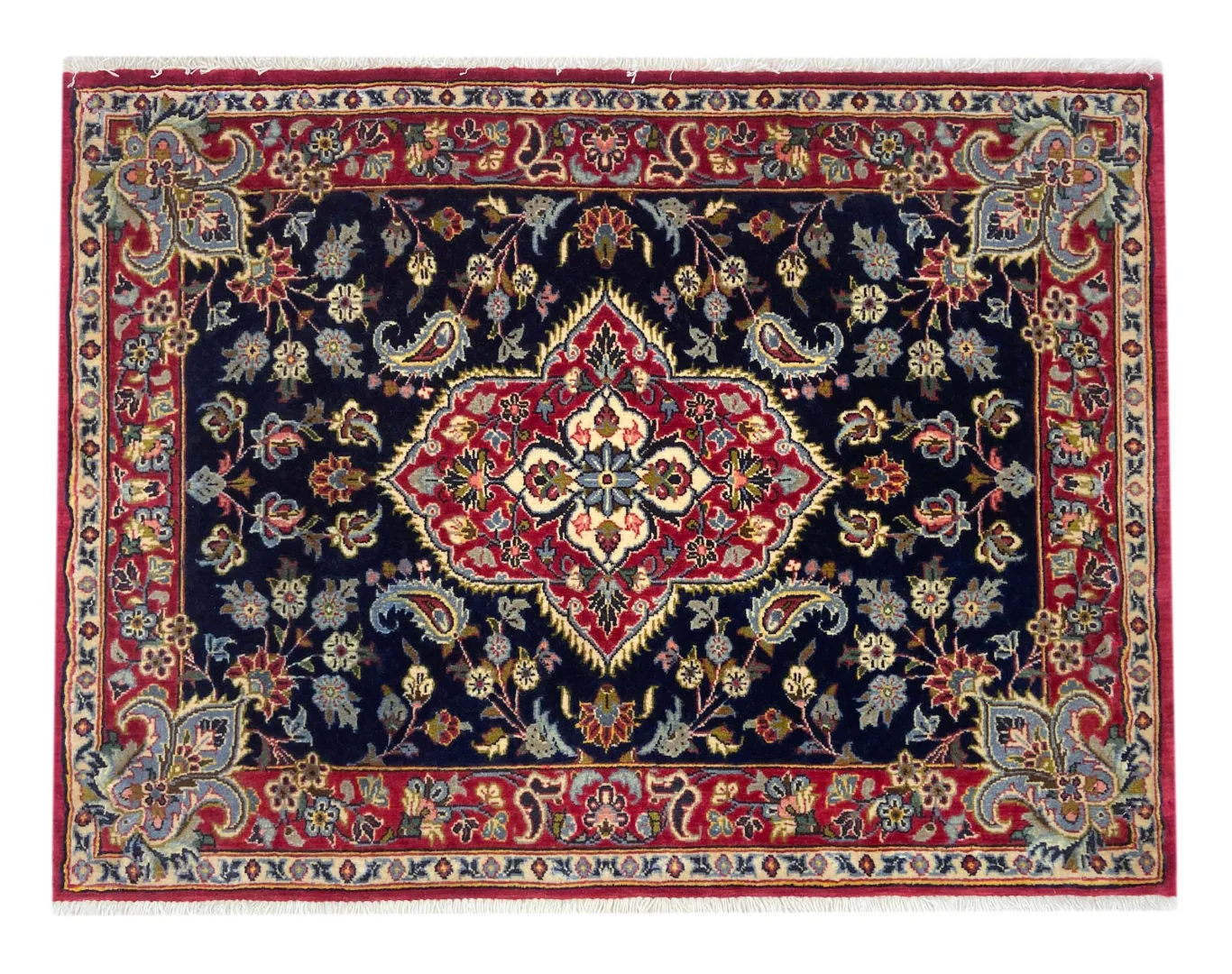 Persian Rug Kashan 75 x 100 cm Wool Hand-knotted