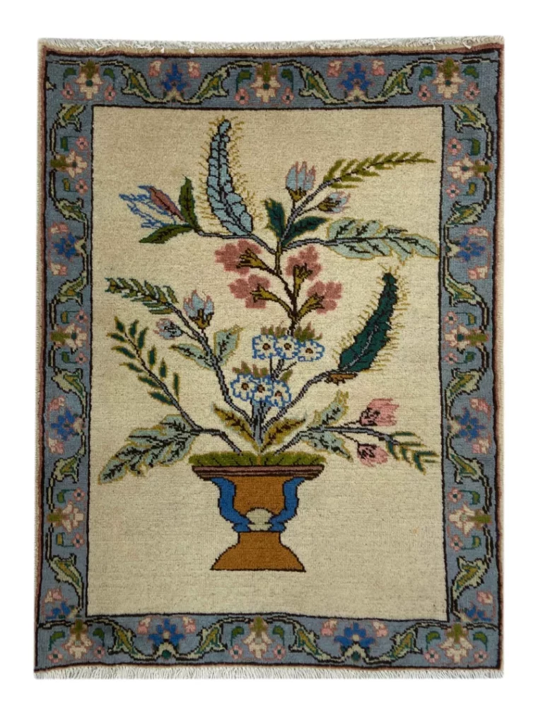 handgeknupfter-meshkin-orientteppich-94-x-72-cm-120000-knoten-m Persian Rug Meshkin 94 x 72 cm Wool Hand-knotted