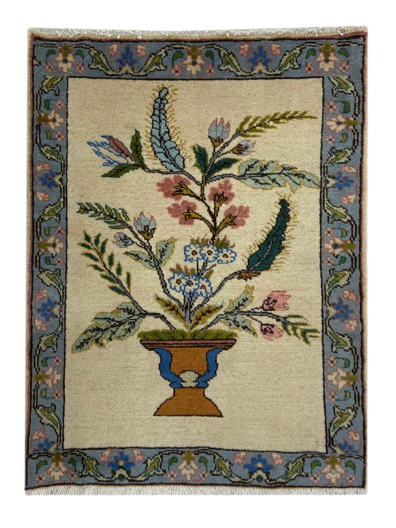handgeknupfter-meshkin-orientteppich-94-x-72-cm-120000-knoten-m Persian Rug Meshkin 94 x 72 cm Wool Hand-knotted
