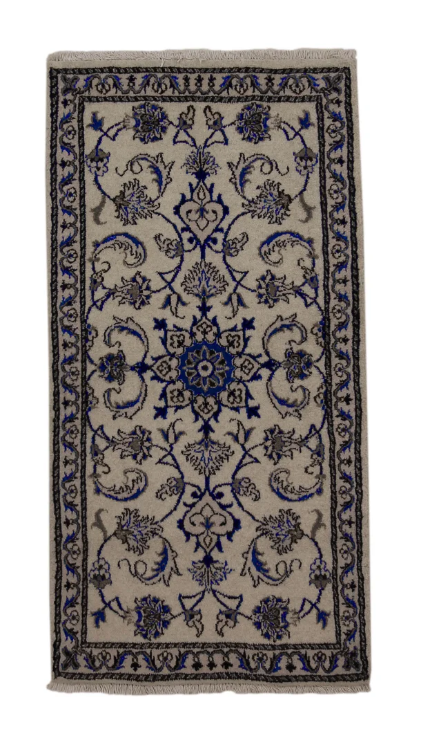 nain-teppich-137x70cm-9-lah-florales-muster-handgeknupft-perserteppich Persian Rug Nain 137 x 70 cm Wool Hand-knotted