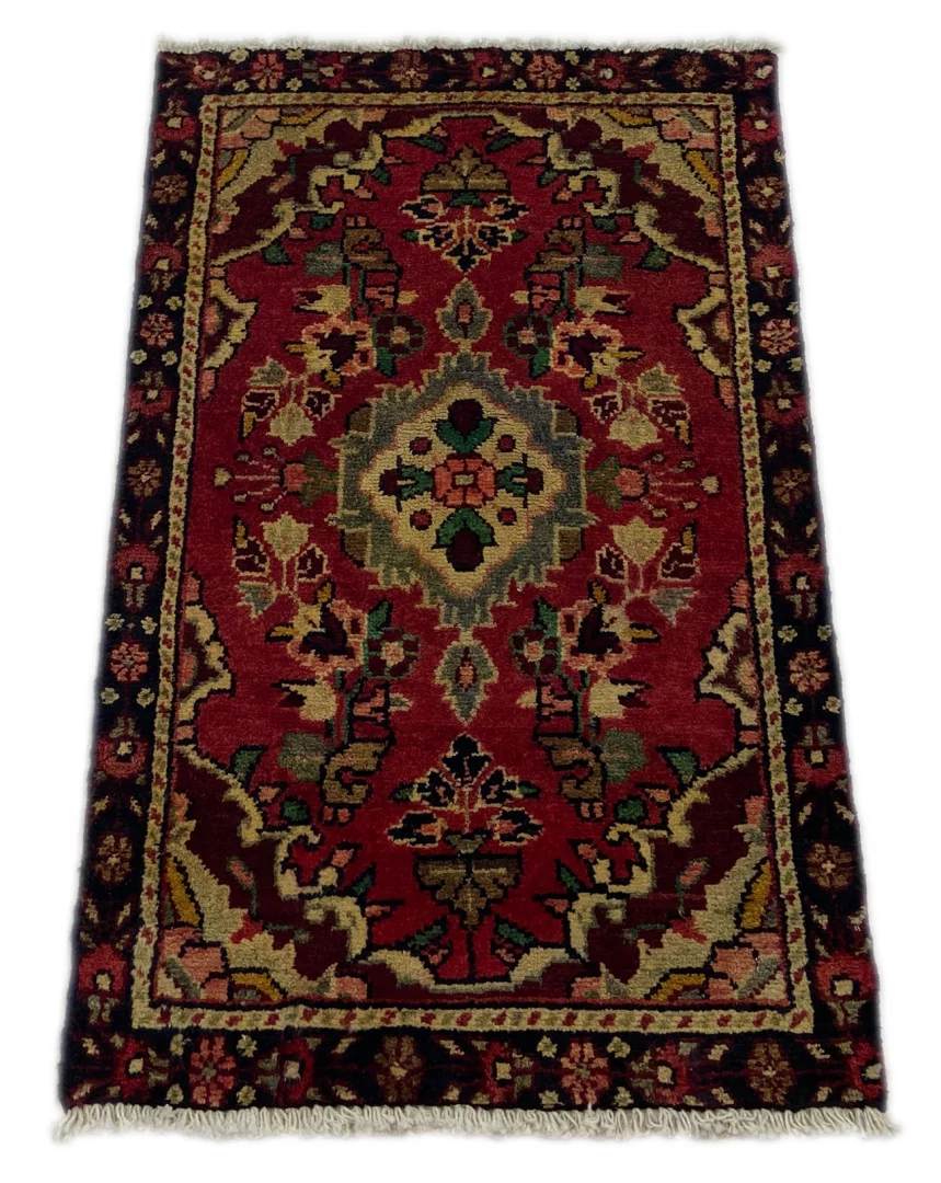 hamadan-teppich-88x57-cm-knotendichte-100000-handgeknupft-fur-teppiche-1 Persian Rug Hamadan 88 x 57 cm Wool Hand-knotted