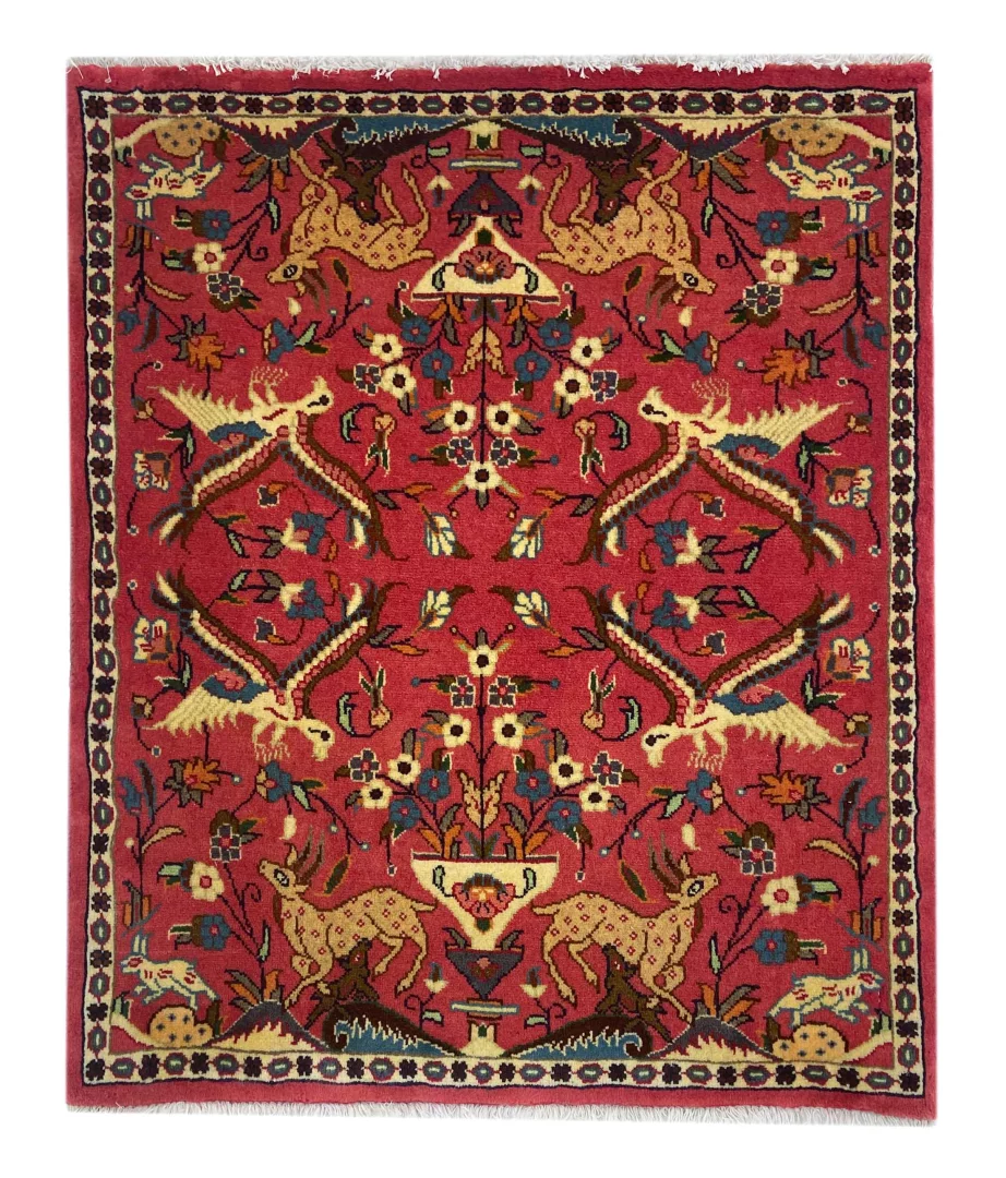 Persian Rug Sarouk 96 x 83 cm Wool Hand-knotted