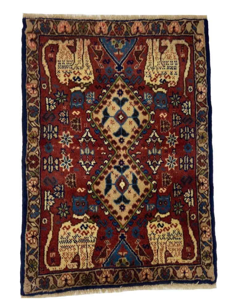 shiraz-orientteppich-82-x-58-cm-100000-knoten-handgeknupft Persian Rug Shiraz 82 x 58 cm Wool Hand-knotted