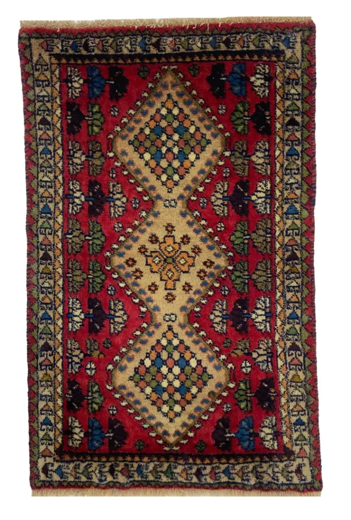 shiraz-orientteppich-84-x-52-cm-100000-knoten-handgeknupft Persian Rug Shiraz 84 x 52 cm Wool Hand-knotted