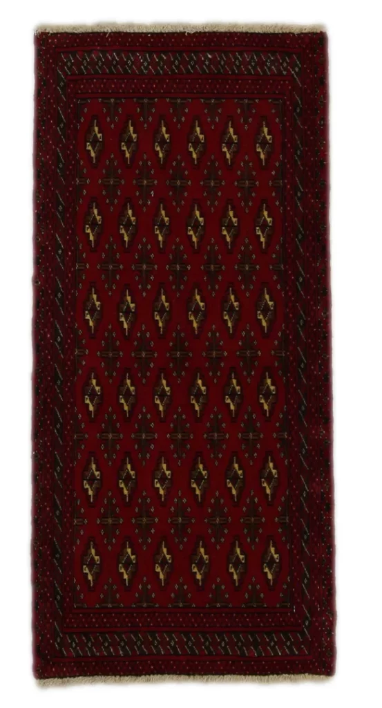 Persian Rug Turkmen 113 x 53 cm Wool Hand-knotted