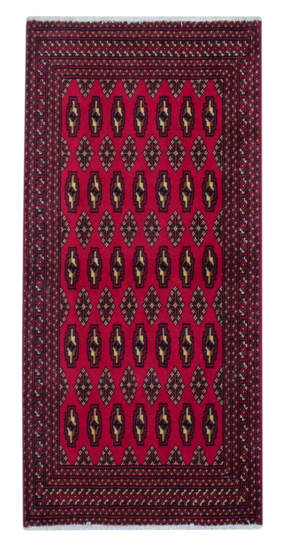 Persian Rug Turkmen 130 x 60 cm Wool Hand-knotted