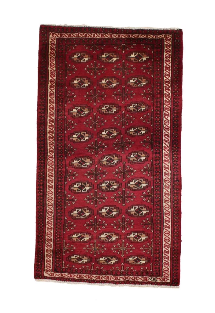 Persian Rug Turkmen 135 x 75 cm Wool Hand-knotted