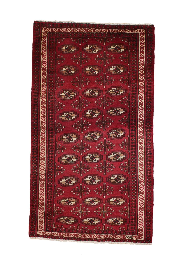 Persian Rug Turkmen 135 x 75 cm Wool Hand-knotted